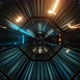 Heavy Metal Sci-Fi Corridor Loop With Streaks Of Energy - VideoHive Item for Sale
