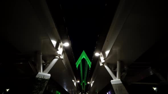 Time Lapse Matute Remus bridge at night