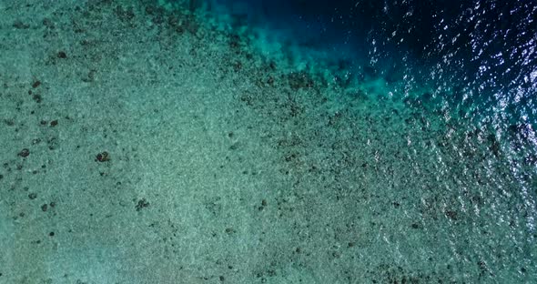 Luxury birds eye abstract view of a white paradise beach and turquoise sea background 