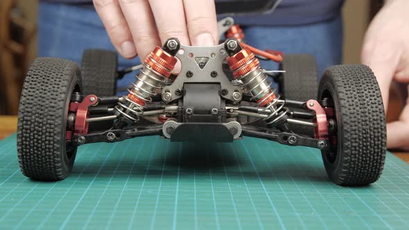 Closeup Radio Control Model Buggy Car