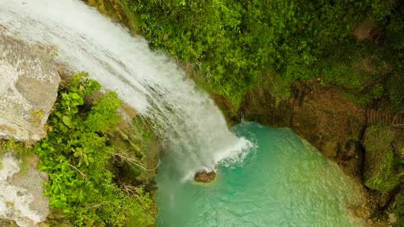 Beautiful Tropical Waterfall Philippines, Cebu