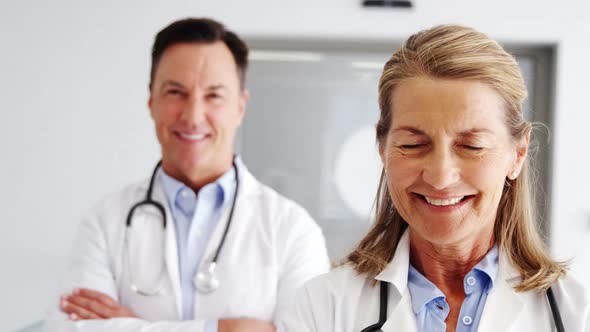 Portrait of doctors standing in operating room