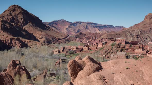 Anti atlas lush valley mountain nature morocco landscape