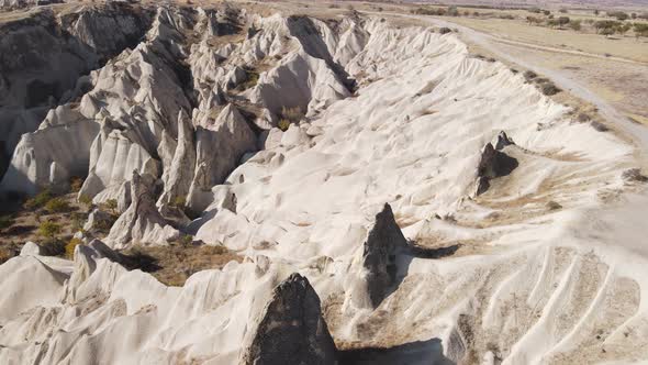 Cappadocia Landscape Aerial View. Turkey. Goreme National Park