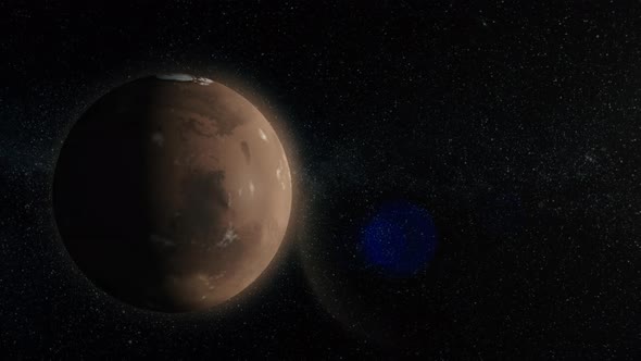 Mars in outer space