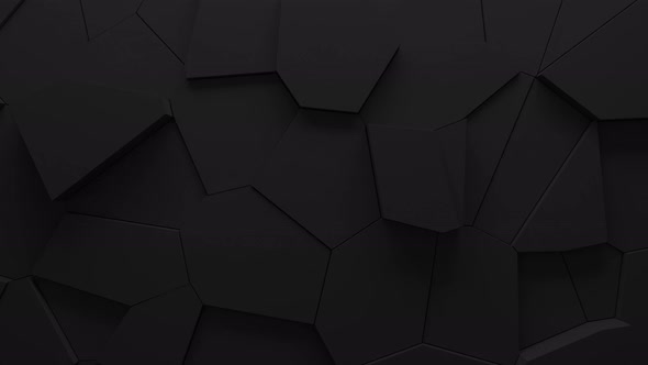 Abstract Animation of Voronoi Blocks Moving and Extruding