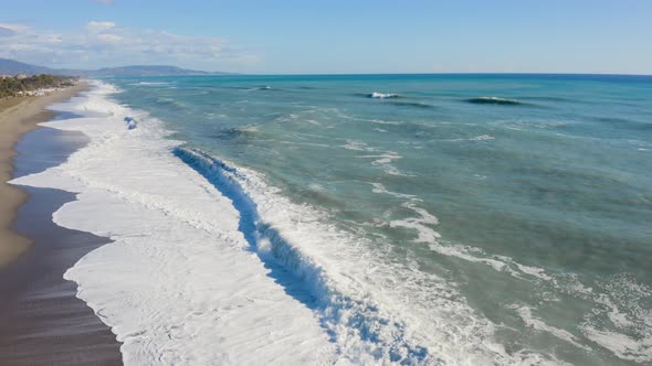 Stormy Waves of the Mediterranean Sea