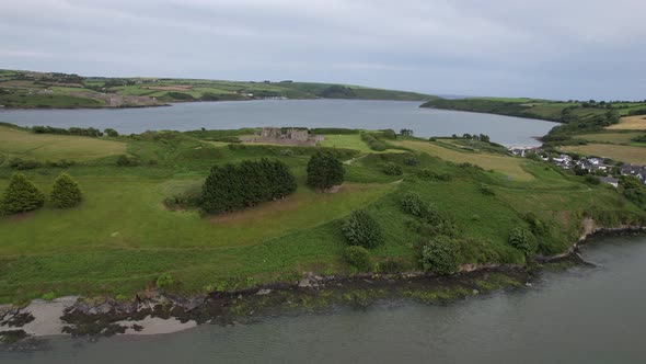 James fort Kinsale Ireland drone aerial view