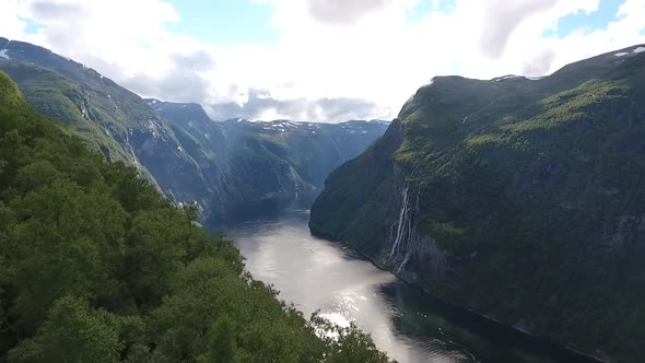 Geiranger Fjord Overview 2 Tree Ridge