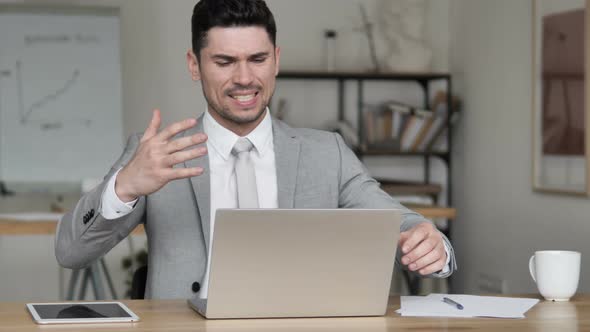 Frustrated Businessman Upset by Loss