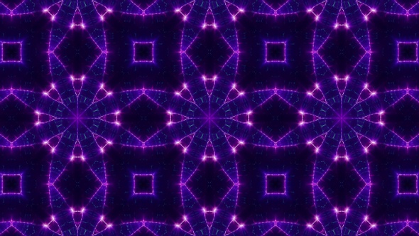 Vj Purple Kaleidoscope Light Loop 4K 14