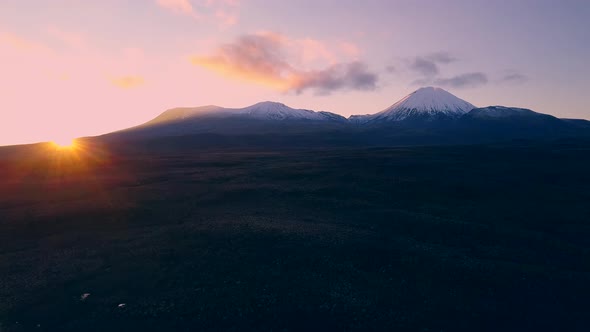 Tongariro during sunrise