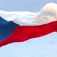 Chech Republic Flag Waving loop 4K - VideoHive Item for Sale