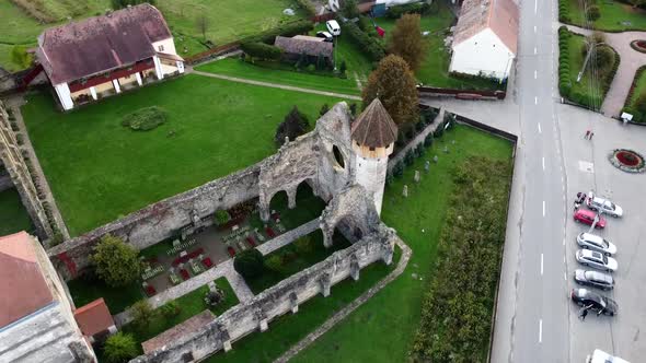 Panoramic Aerial View Of Cistercian Church
