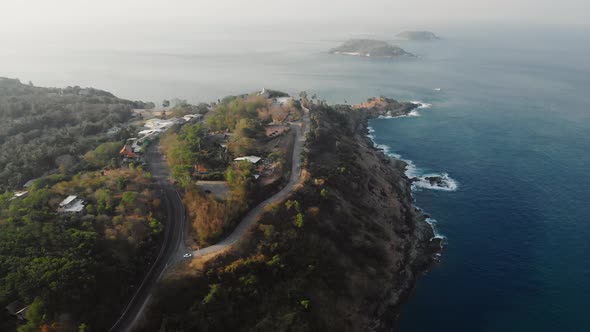 Top View Of Promtep Cape Phuket In The Andaman Sea