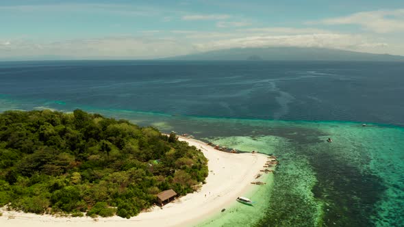 Tropical Island with Sandy Beach