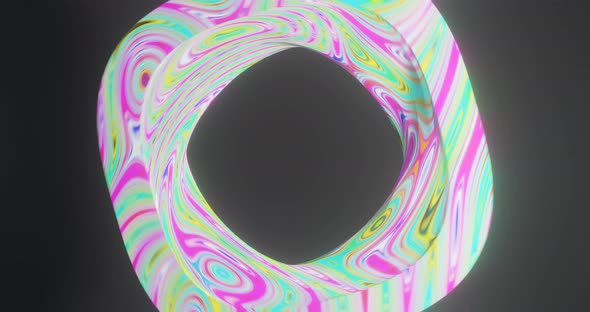 Looped Abstract Colorful Transition on dark background