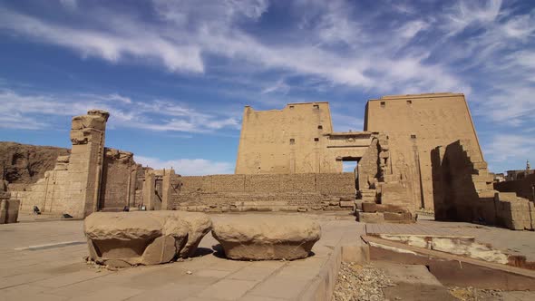 Temple in Edfu. Egypt.