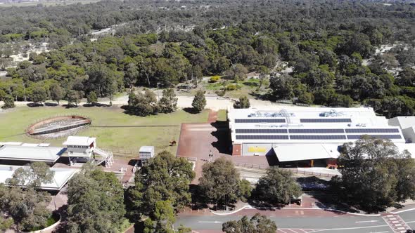 Aerial View of a Train Station in Australia