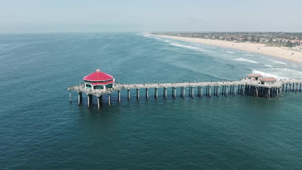 Cinematic Ocean Pier World Famous Filming Location on Manhattan Beach USA