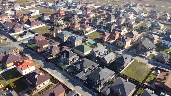 Suburban Houses Aerial View