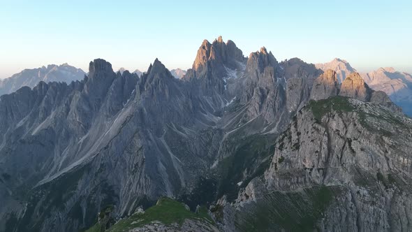 Beautiful Morning at Tre Cime di Lavaredo mountains