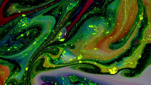 Psychedelic Spreading Paint Swirling And Explosion alt