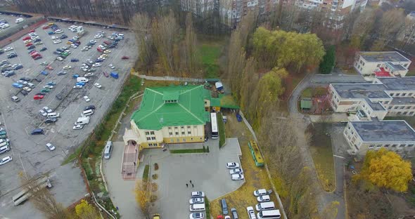 Aerial view of pentecostal church