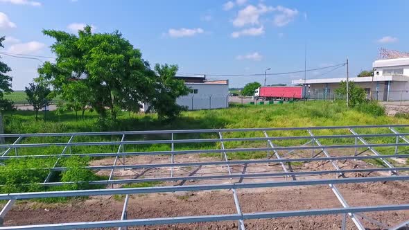 Building of innovative solar power station in nature