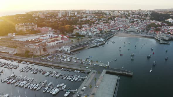 Cascais City Landmark at Sunset Portugal Europe alt