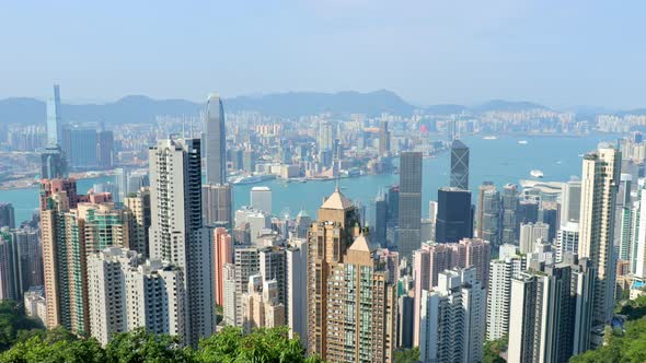 Skyline in Hong Kong