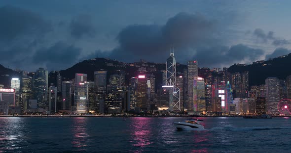 Hong Kong city night