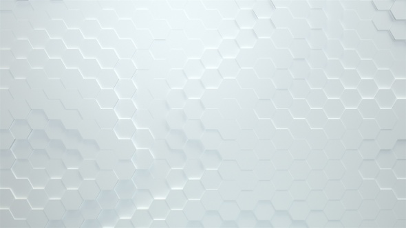 Clean White Hexagons 7 4K