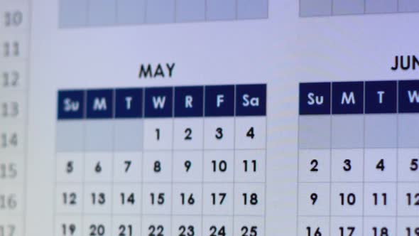 Marking Date on Calendar, Organization of Working Time and Rest, Annual Planning