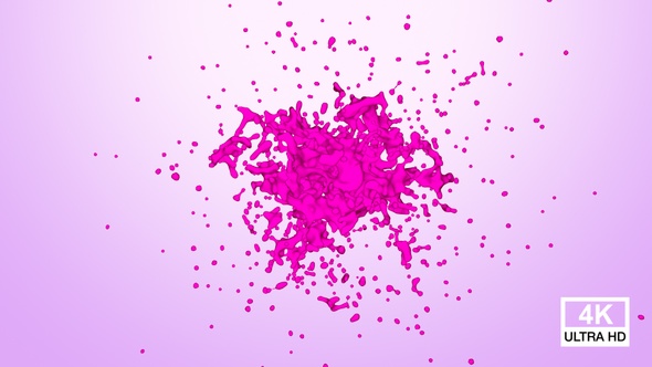 Flow Of Pink Color Splash alt