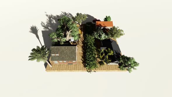 Village building isometric