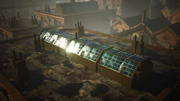 Ruins of a Very Heavily Polluted Industrial Factory alt