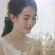 Slow Motion Smiling Beautiful Asian Bride In Wedding Dress With Flowers Bouquet. - VideoHive Item for Sale