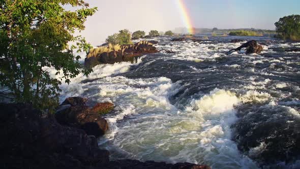 Victoria Falls Rainbow Slow Motion