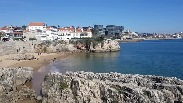 Lisbon City - Rocks and Beaches - People and Buildings