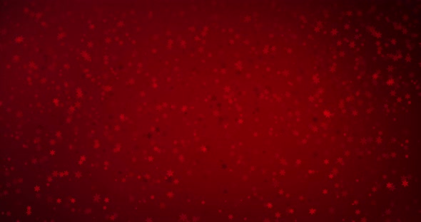 Christmas motion Graphics Red Snowflakes Background