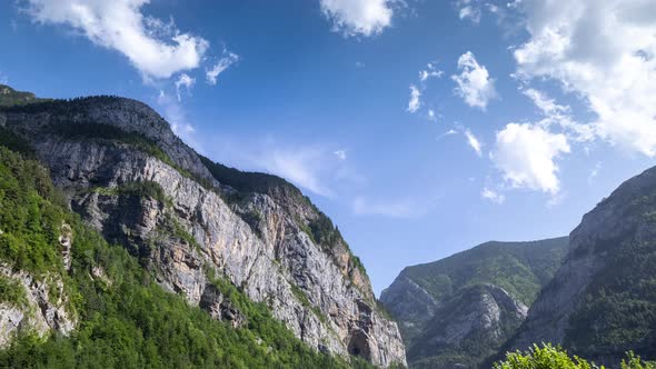 Clouds Passing Over Monte Pedido Mountains