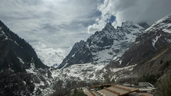 mont blanc alps  Italy mountains snow peaks ski cable car