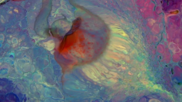 Psychedelic Galactic Paint Texture Background alt