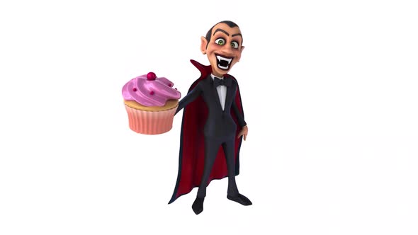 Fun 3D cartoon vampire with alpha