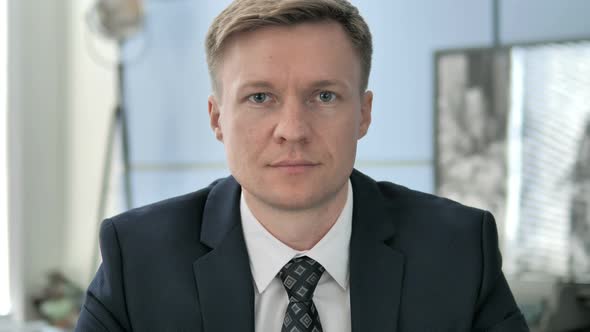 Portrait of Businessman in Office