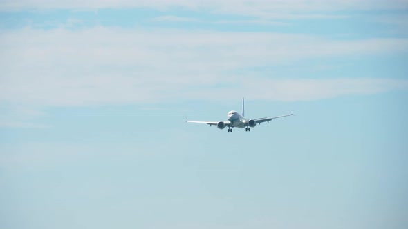 Plane Approaching Before Landing