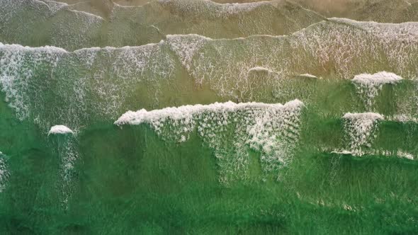 Abstract Wave Sea Beach on Top View