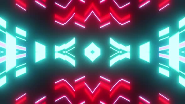 Party Vj Loop Background With Bright Red And Blue Colors HD