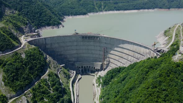 Water Dam Aerial View - Dam Aerial